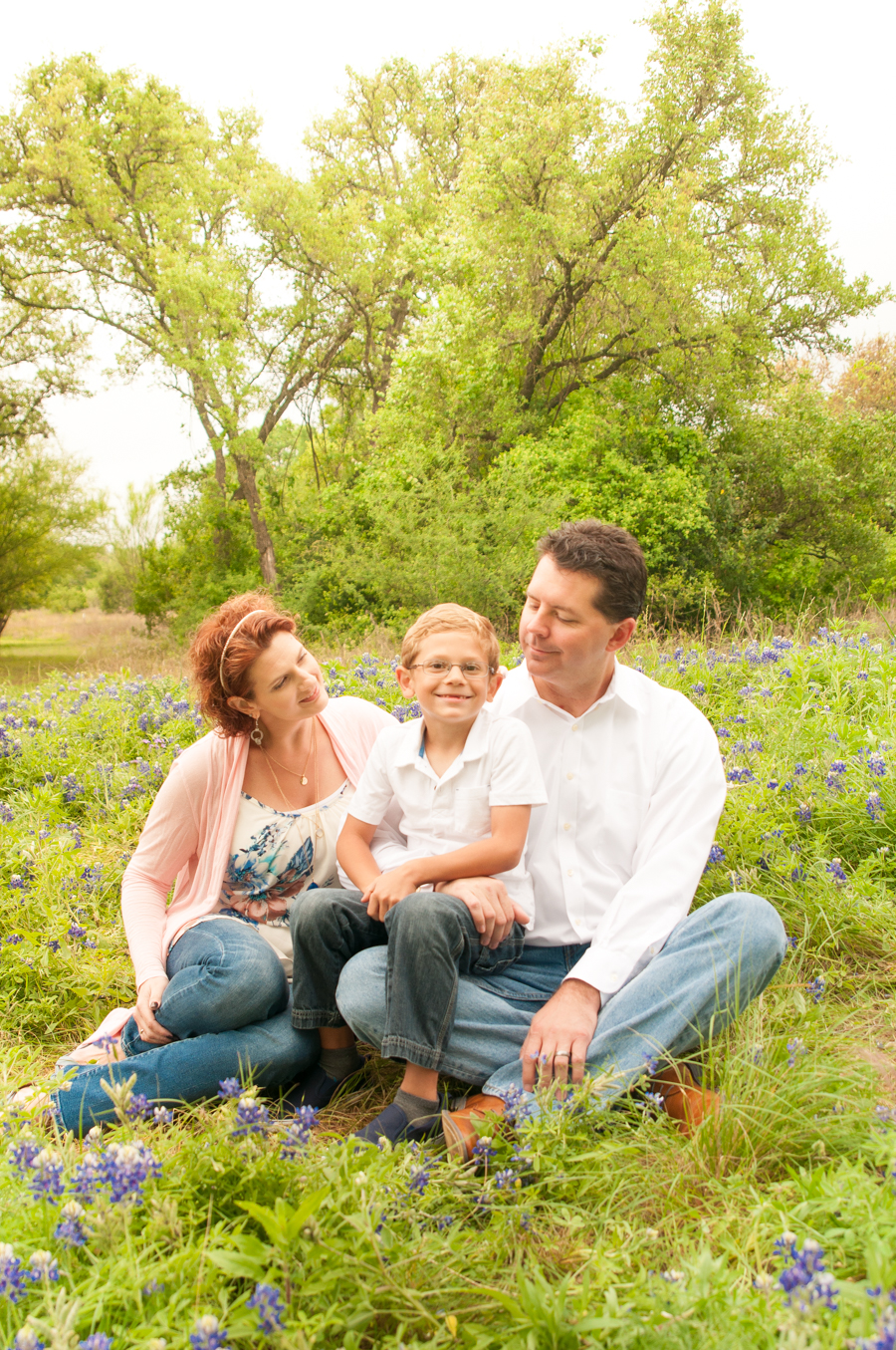 Texas Family Portrait Session in Bluebonnets